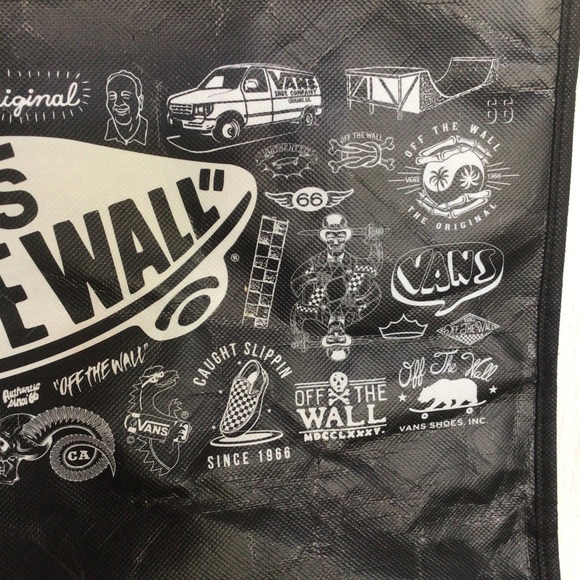 VANS OFF THE WALL GRAPHIC PRINT TOTE BAG - Picture 5 of 12